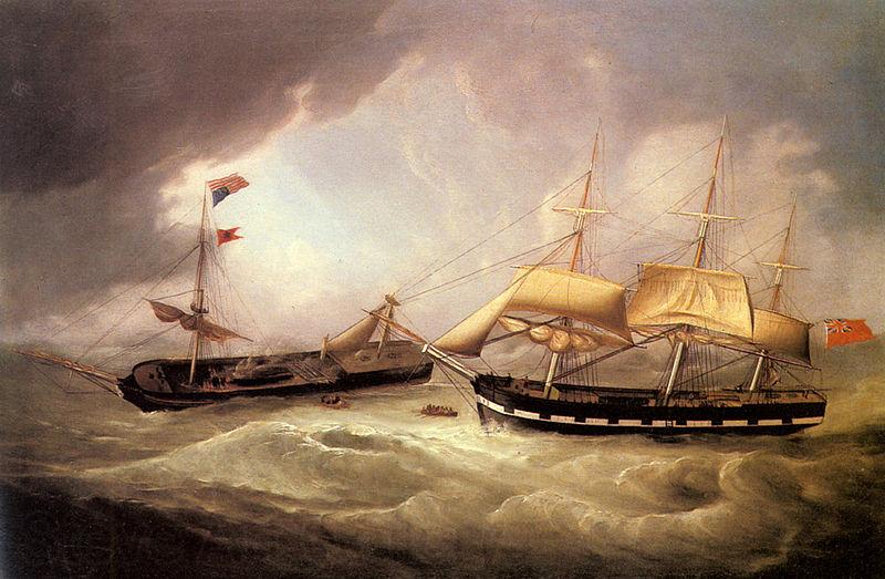 Joseph heard Passengers from the Dismasted U.S. Merchantman Spain oil painting art